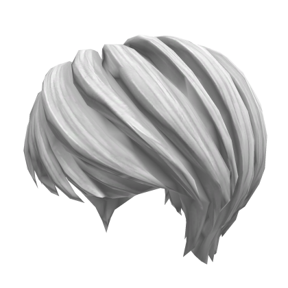 White Center Part Comma Hair