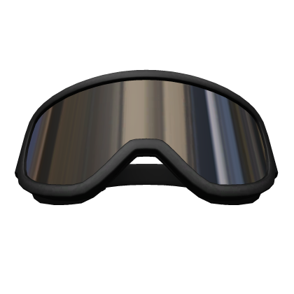 Black Raised Ski Goggles