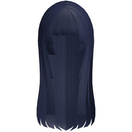 yumeko's blunt layered schoolgirl hime; blue Roblox item
