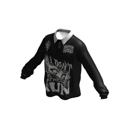 Y2k Streetwear Black&White Sweater W White Collar