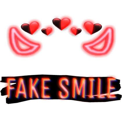 [emissive] glowing fake smile glitch censor bar
