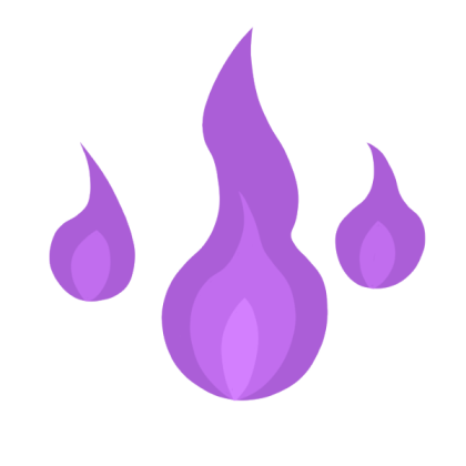 Purple Fire Cutie Mark Roblox decal