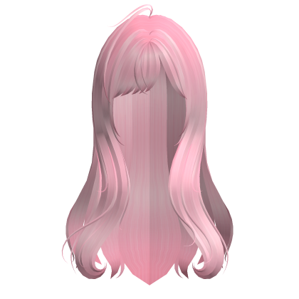 Pink Long Cute Anime Hair Roblox item