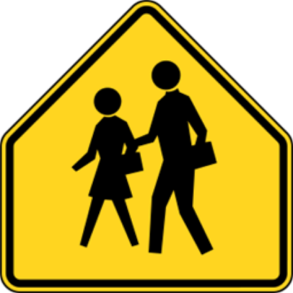 School Zone Sign Roblox decal