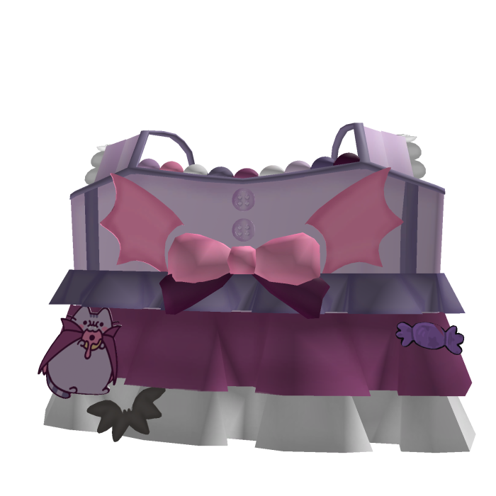 ⸝⸝ ^_^ cute vamp halloween pusheen top