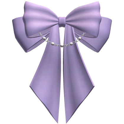 Lavender Ribbon Hair Bow Roblox item