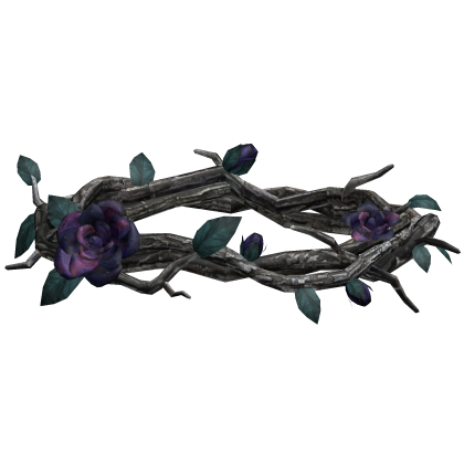Rose Thorn Crown - Teal & Purple Roblox item