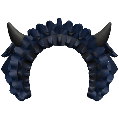 Cute Devil Horns Maid Headband - Blue Roblox item