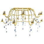 Chandelier Skirt - Gold 3.0