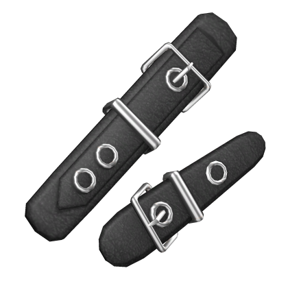 Metal Belted Black Double Hair Clips Roblox item