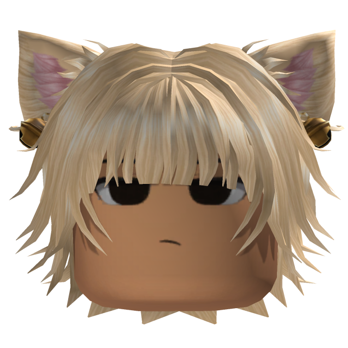 Layered Hair w/ Cat Ears (Blonde)