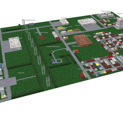 Map Of Bloxy City (UPDATED)