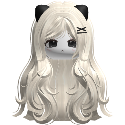 ♡ Cute Cat Girl Hair Combo (Light Blonde+Black)