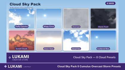 Cloud Sky Pack 8 Cumulus Overcast Storm Presets preview 1