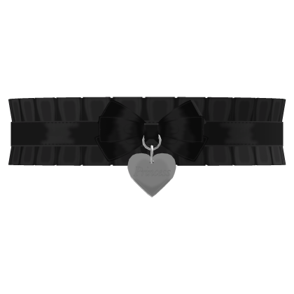 ♡ cutesy heart choker in black (3.0) ୧