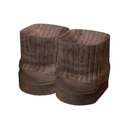 3.0 Dark Brown Fluffy Boots w/ Leg Warmers