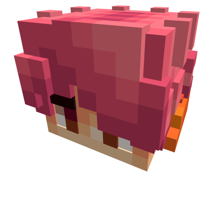 Pixel boy w/orange hoodie & pink hair [MrPhillip] Roblox item