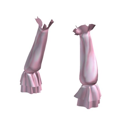 Pink Long Ruffles Sleeves
