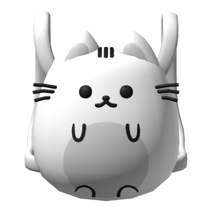 ♡ cute kawaii kitty grey round backpack 3.0