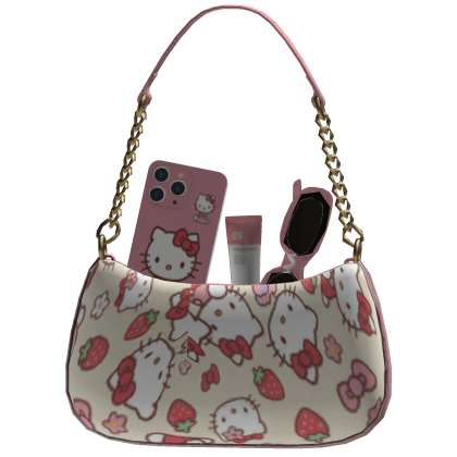 trendy hello kitty girl purse thumbnail