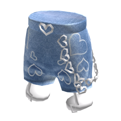 Thigh Straps Shorts With Heart Chains
