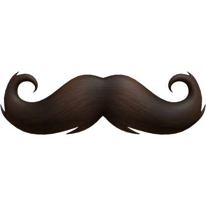 Brown Mustache Cute Nerdy Fancy Moustache