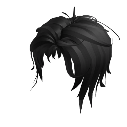 Midnight Black Layered Wolfcut