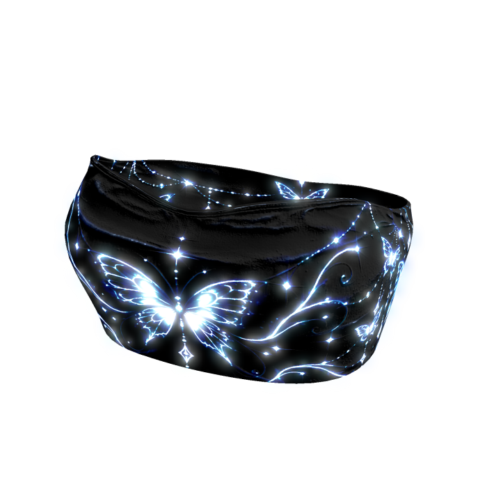 ✅EMISSIVE✅ Glowing Blue Butterfly Tube Top