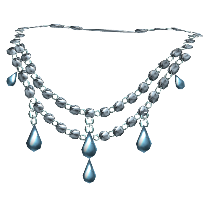 Blue Gothic Victorian Jewelry Necklace