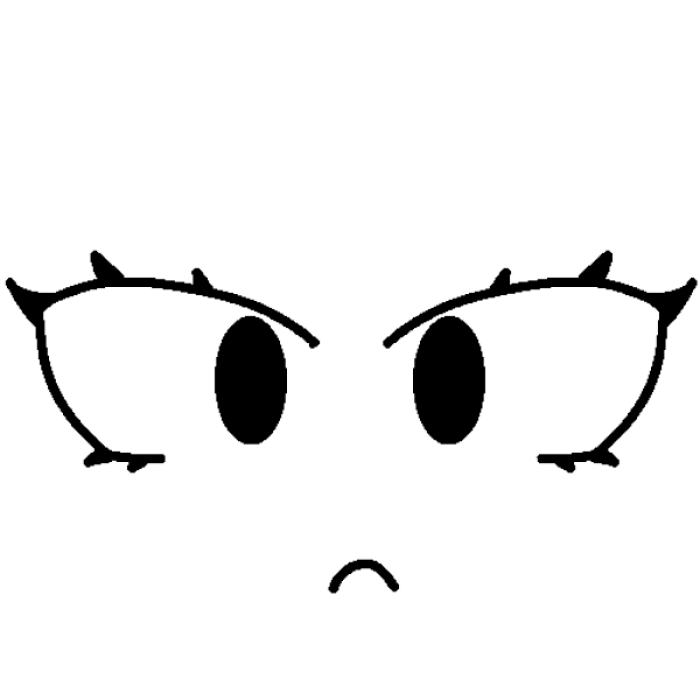 Nulli (Forsaken) Face - First Life: Normal Roblox decal