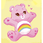 Honey the bear on the media