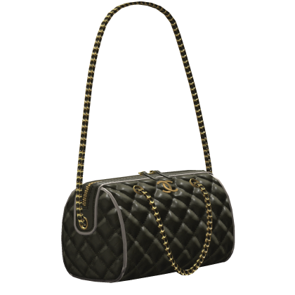 Designer Olive Green Quilted Bowling Bag