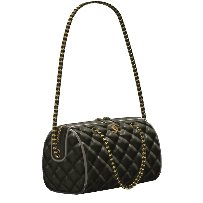 Designer Olive Green Quilted Bowling Bag
