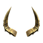 Antique Gold Horns