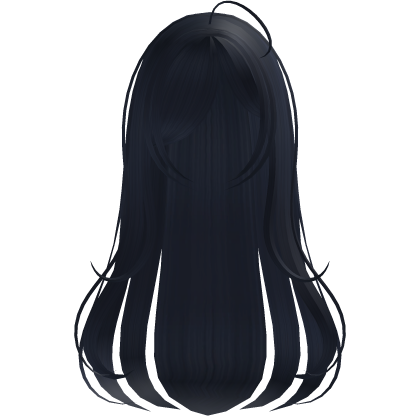 long gothic wispy hair in blue Roblox item