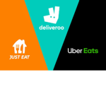 Deliveroo, Just eat, Uber Eats