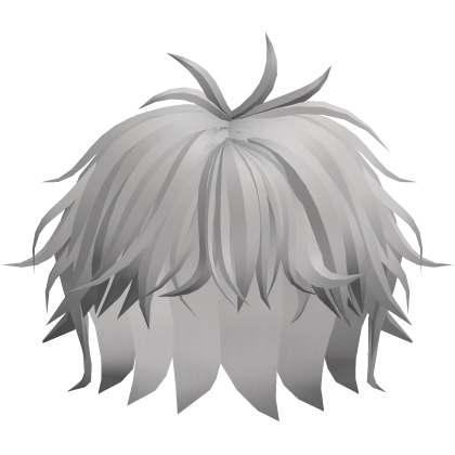White Fluffy Messy Hair Roblox item