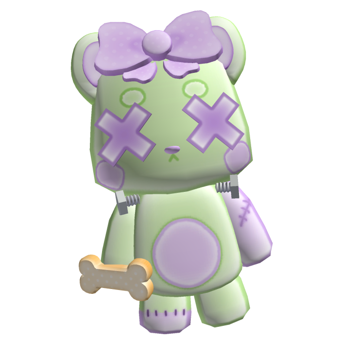 Cute Zombie Kitty Frankenstein Plushie - Green 