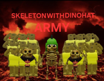 SKELETONWITHDINOHAT ARMY