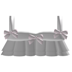 Cute White Top With Bows