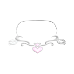 cupid arrow necklace (pink&silver)