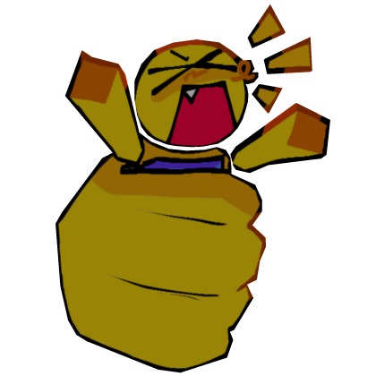 silly yellow creature in your hand V2