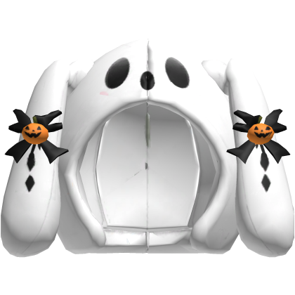 Halloween Ghost Bunny Hood