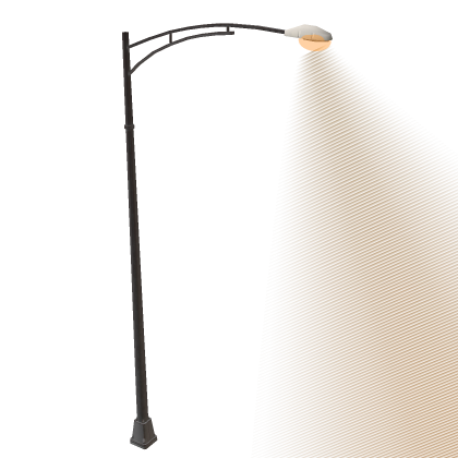 Yellow Beaming Street Light