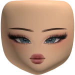 Berry Blue Beauty Doll Head Light Skin Tone
