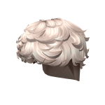 Short Curly Undercut in Platinum Blonde