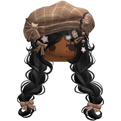 ♡ Christmas Gingerbread Braids (Black)