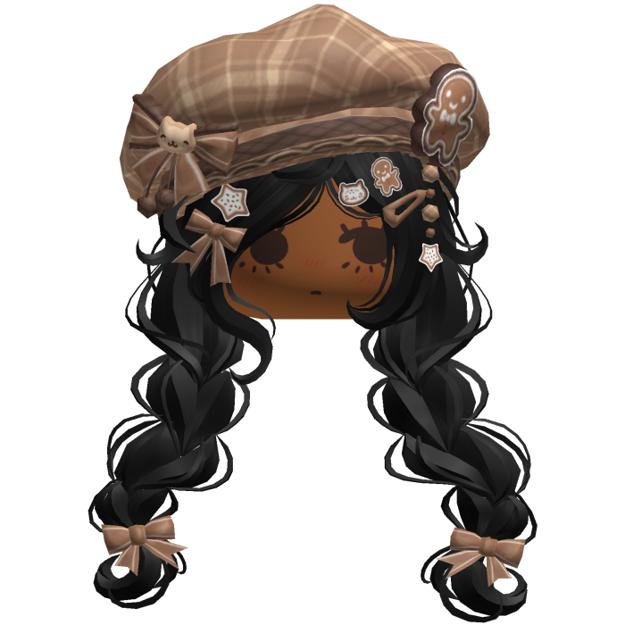 ♡ Christmas Gingerbread Braids (Black)