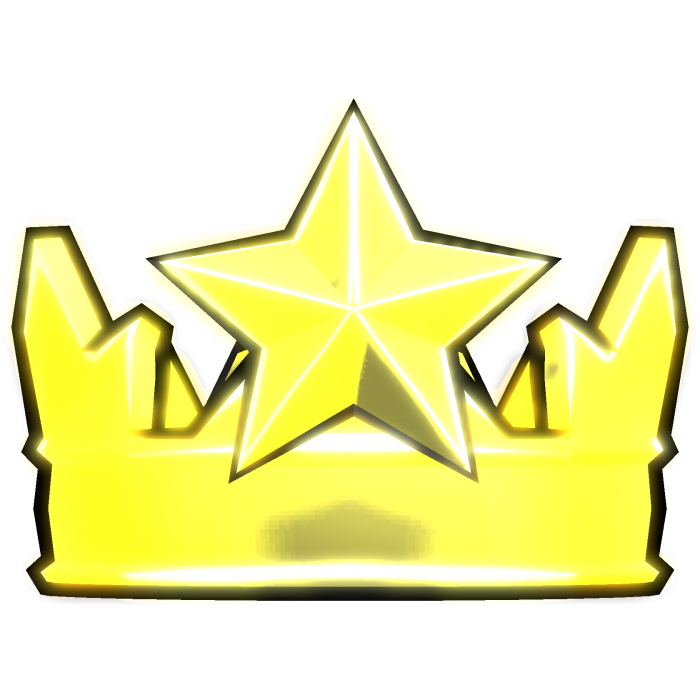 [GLOWING] Gold Star Crown Royal Celestial