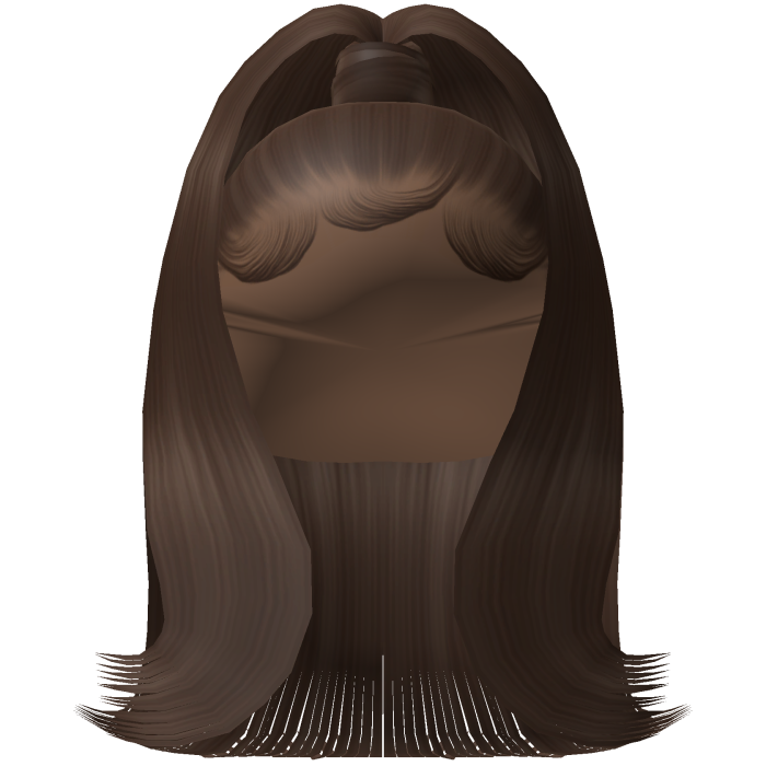 Sleek Flipped Out Ponytail w/ Edges (Brown)
